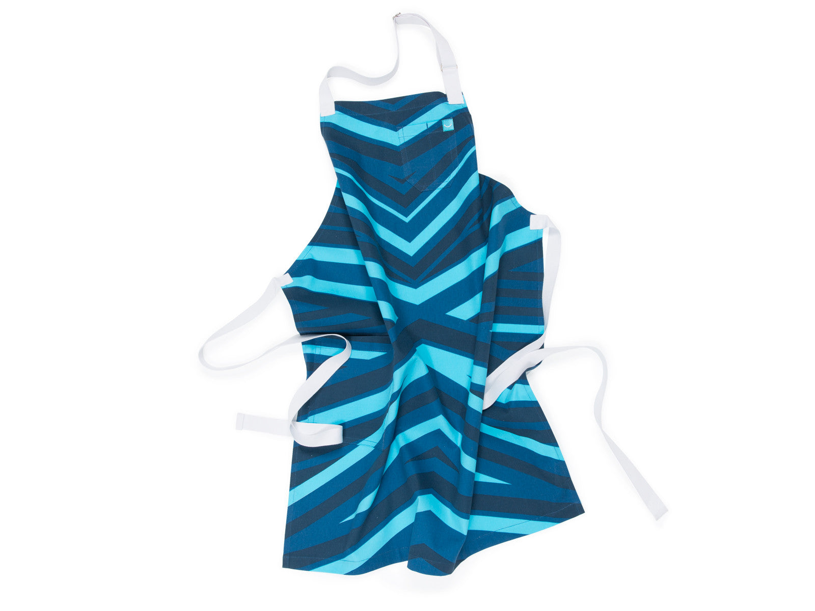 Wayfind Apron (Blue and navy striped print) Nice Aprons Wayfind Apron (Blue and navy striped print) Nice Aprons